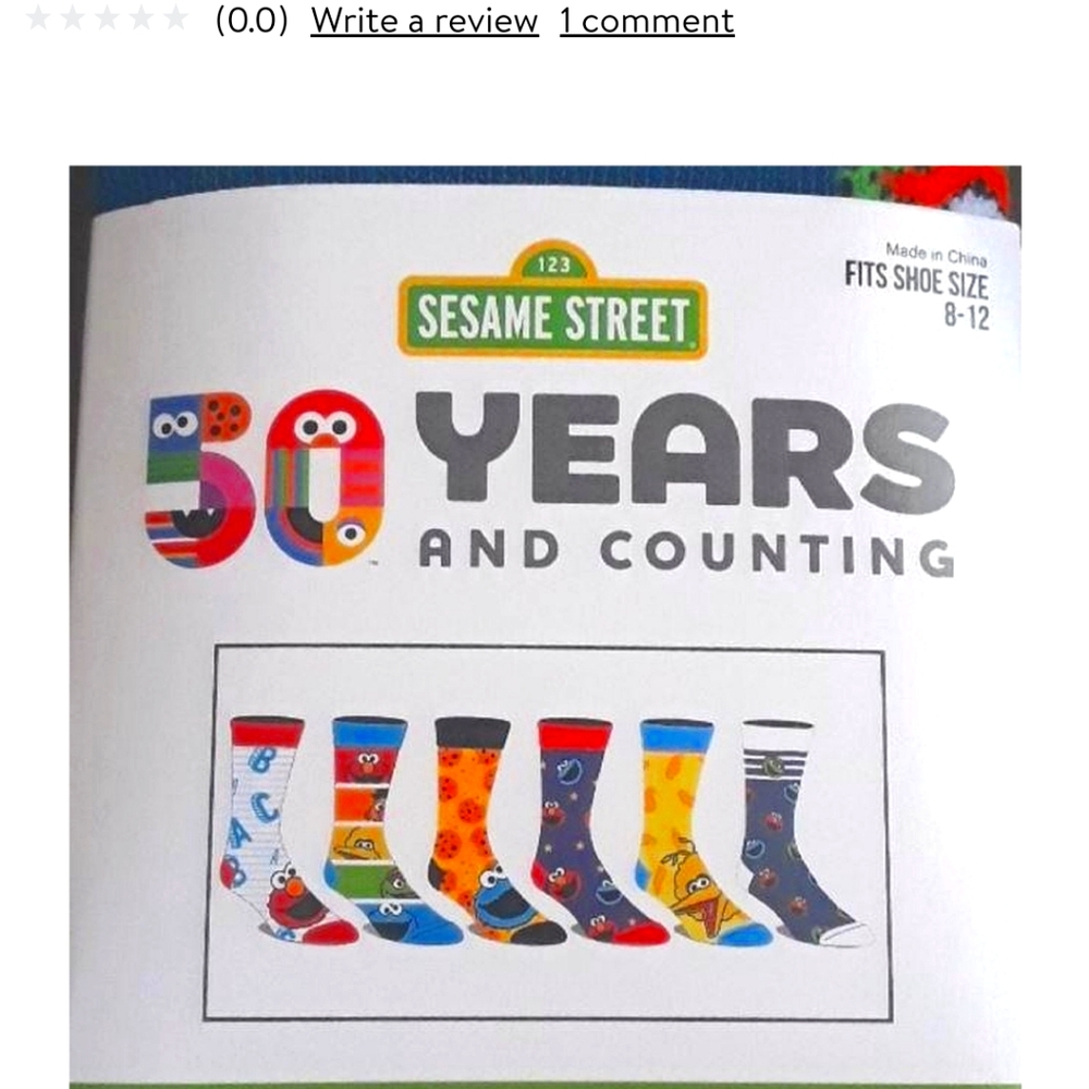 Mens sesame street socks